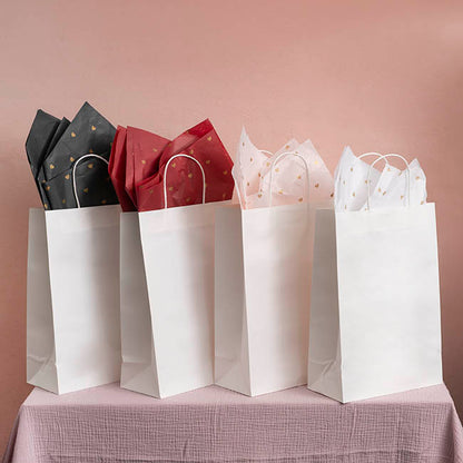 Tissue Paper Inspo Gold Hearts 17gsm Pk100 Red (50x75cm)