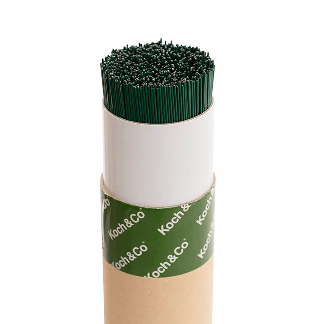 Green Florist Wire 22.5cm (9 inch) 24 Gauge 1kg Tube