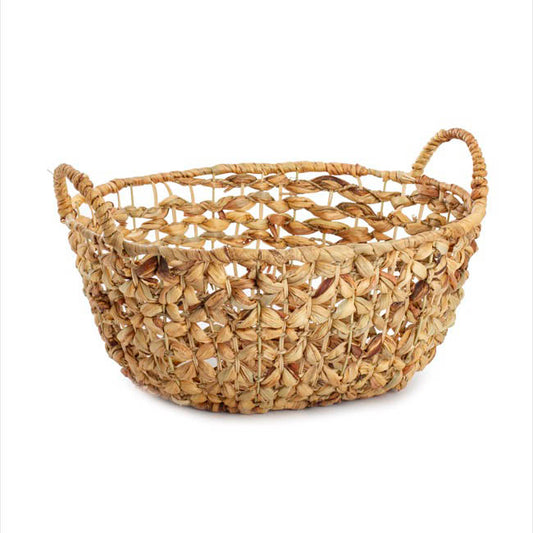 Premium Rattan Large Oval Hamper (40x34x18cmH)