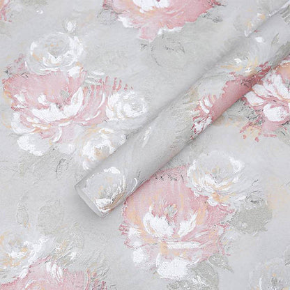 Textura Blooms Floral Paper 80gsm Grey Pack 30 (50x60cm)