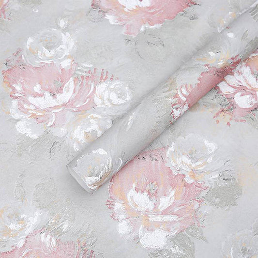 Textura Blooms Floral Paper 80gsm Grey Pack 30 (50x60cm)