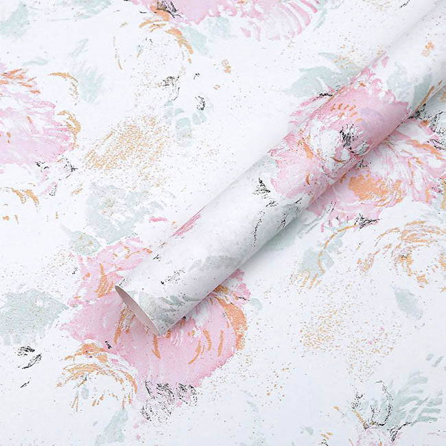 Textura Blooms Floral Paper 80gsm White Pack 30 (50x60cm)