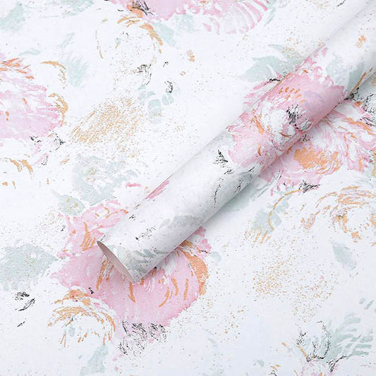 Textura Blooms Floral Paper 80gsm White Pack 30 (50x60cm)