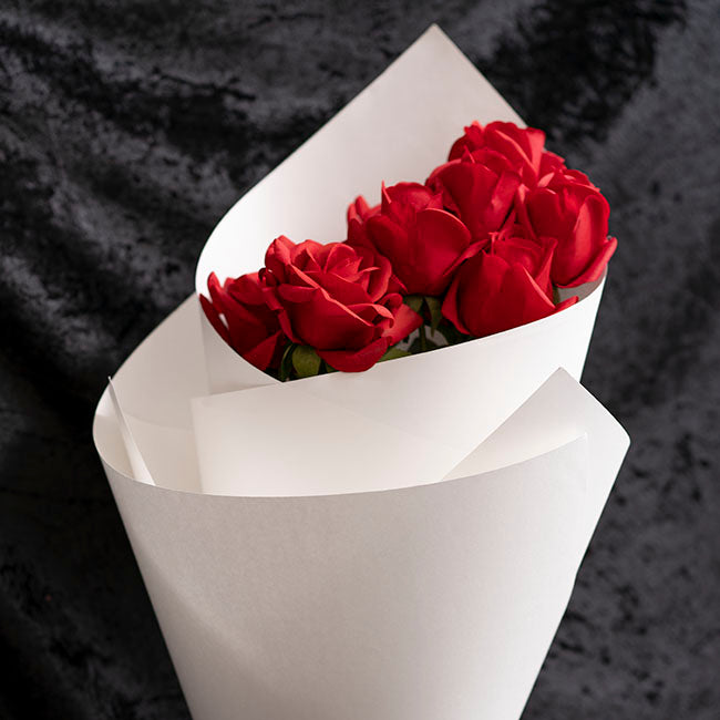 Premium Kraft Paper 80gsm Pack 100 White (54x76cm)