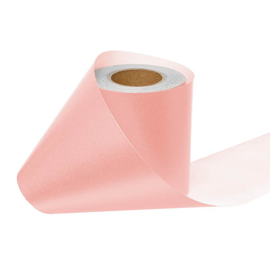 Wrapping Narrow Roll Solid Gloss Baby Pink (10cmx25m)