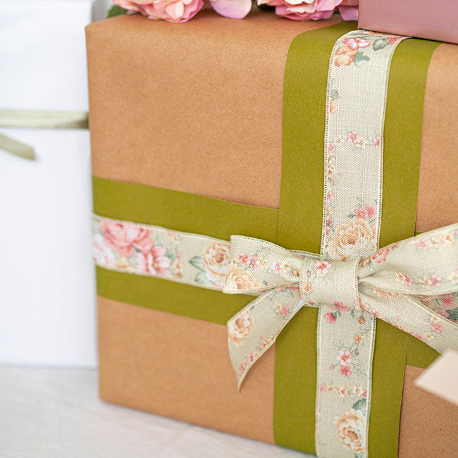 Wrapping Narrow Roll Solid Kraft Moss (10cmx25m)