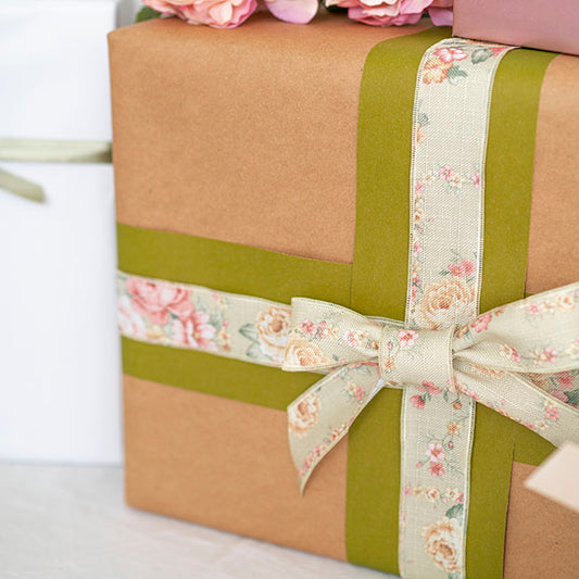 Wrapping Narrow Roll Solid Kraft Moss (10cmx25m)