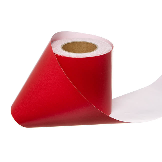 Wrapping Narrow Roll Solid Gloss Red (10cmx25m)