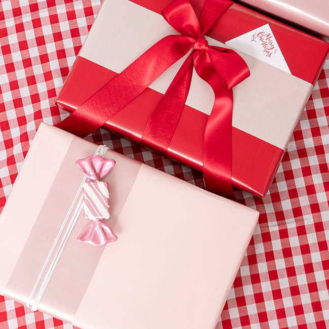 Wrapping Narrow Roll Solid Gloss Rose Gold (10cmx25m)