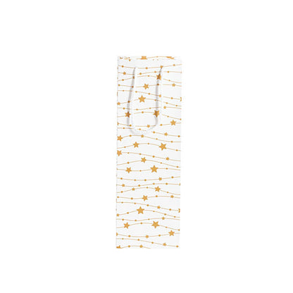 Wine Bag Single Bottle Pack 5 Stars White G (12.5x8x36cmH)