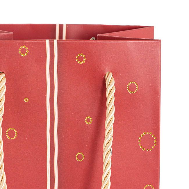 Wine Bag Single Bottle Pack 5 Gift Design Red (12x9x35cmH)