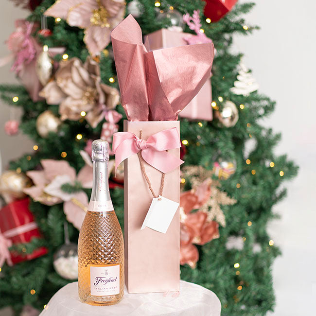 Wine Bottle Bags Single Pack 5 Rose Gold  (10.5X9X35cmH)