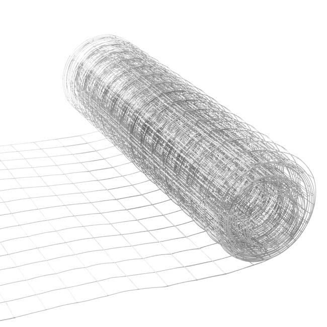 Chicken Wire Mesh Square 23g (0.6mm) (35cm x 5m) Silver Zinc