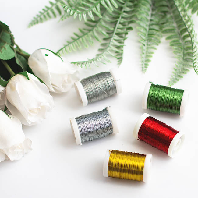 Wire Shiny 0.35mmx132m 28 gauges 100g Spool Gold