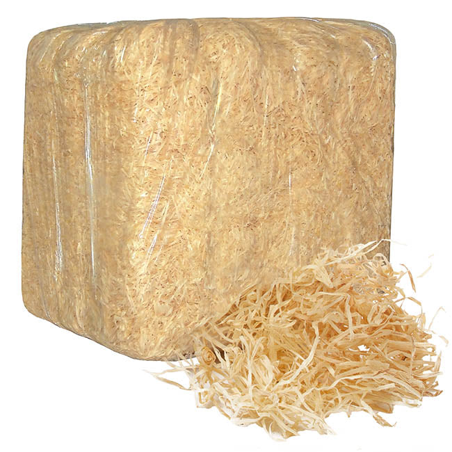 Wood Wool 72L Bail Shred Filler Natural (3mm Thick) Approx.