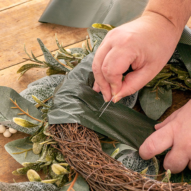 Wreath Wrap 80mm x 75m Pattern Emboss