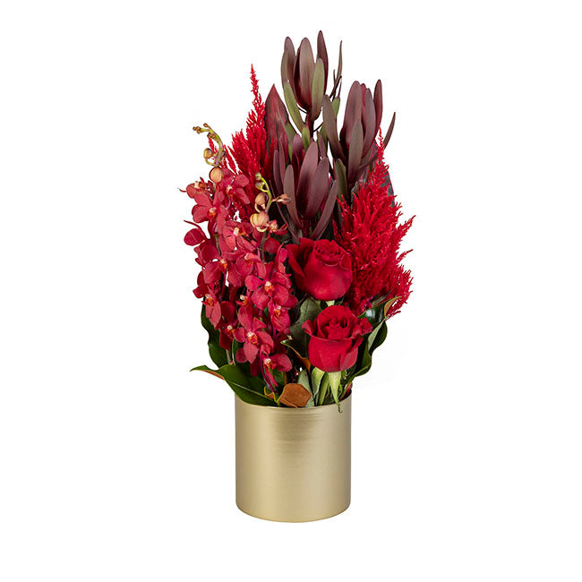Interflora Native, Orchid & Rose Arrangement
