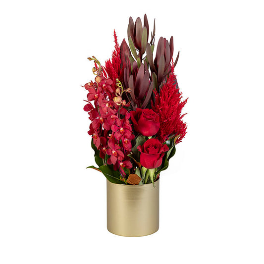 Interflora Native, Orchid & Rose Arrangement