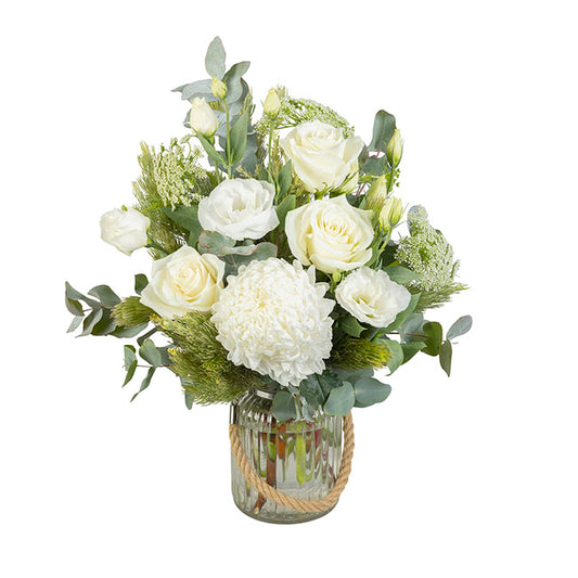 Interflora White Flower Vase Arrangement
