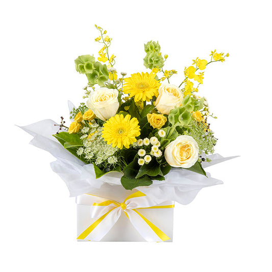 Interflora Yellow Posy in Box