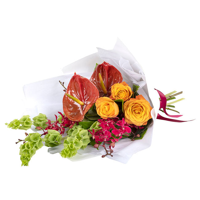 Interflora Red and Orange Flower Bouquet
