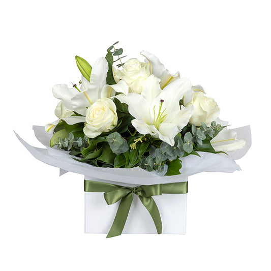 Interflora Lily and Rose Posy in Large Box