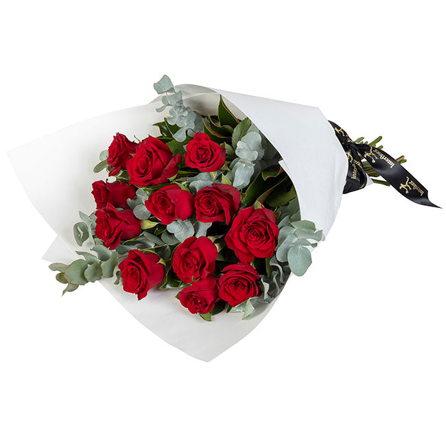 Interflora 12 Red Rose Bouquet