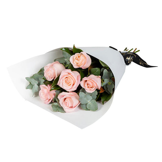 Interflora 6 Pink Rose Bouquet
