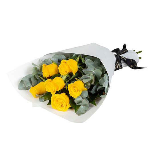 Interflora 6 Yellow Rose Bouquet