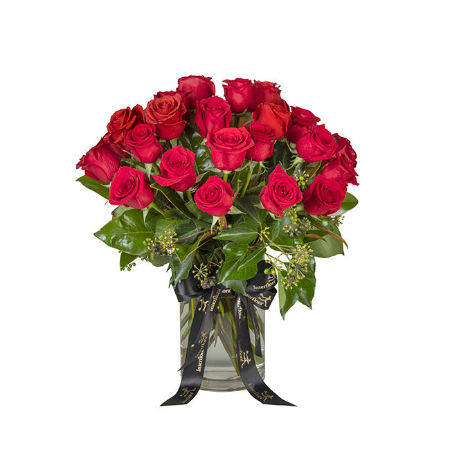 Interflora 24 red roses in a vase – Koch & Co Pty Ltd