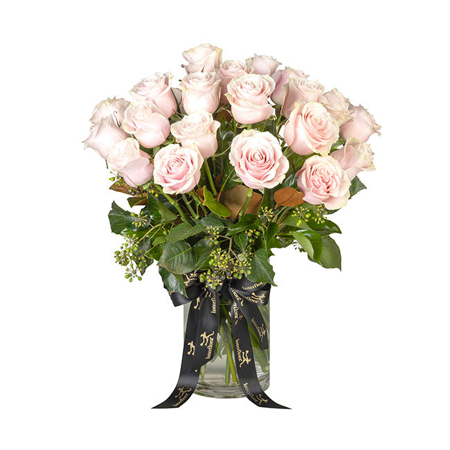 Interflora 24 Pink roses in a vase