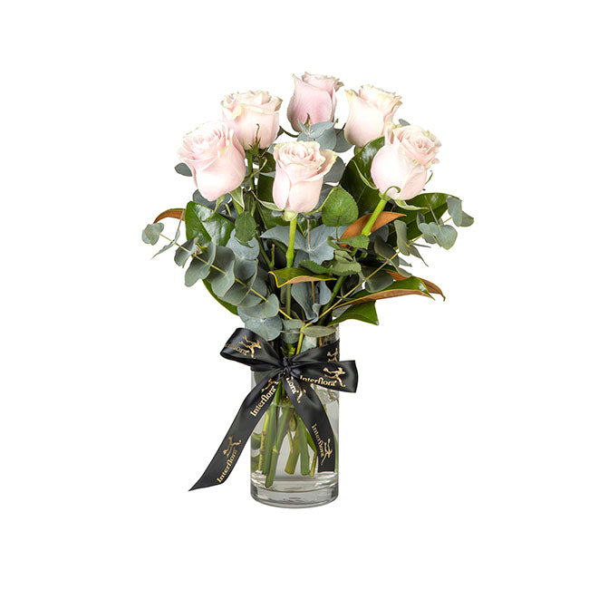 Interflora 6 Pink Rose Vase Arrangement