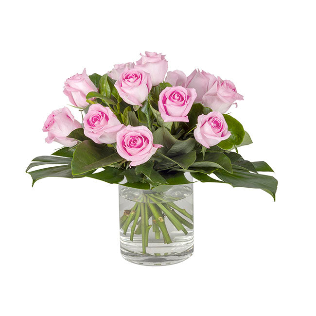 Interflora 12 Pink Rose Bouquet in Vase