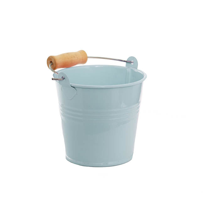 Tin Bucket Bambino Baby Blue (8Dx7cmH)