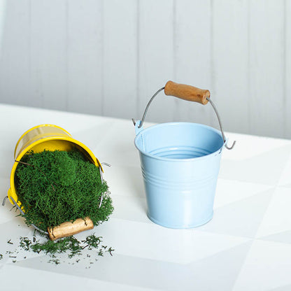Tin Bucket Bambino Baby Blue (8Dx7cmH)