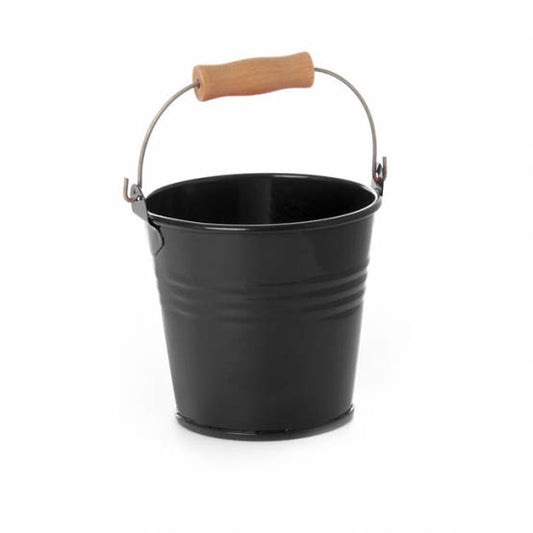 Tin Bucket Bambino Black (8Dx7cmH)