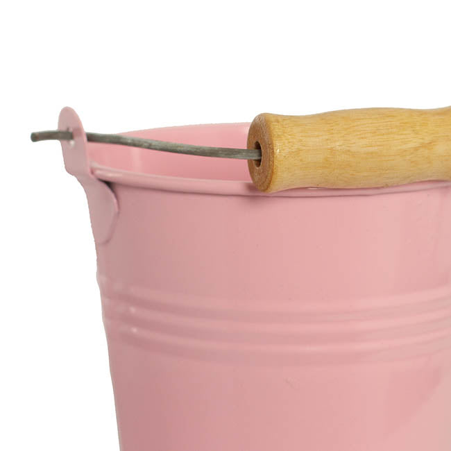 Tin Bucket Bambino Baby Pink (8Dx7cmH)