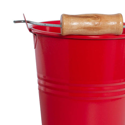 Tin Bucket Bambino Red (8Dx7cmH)