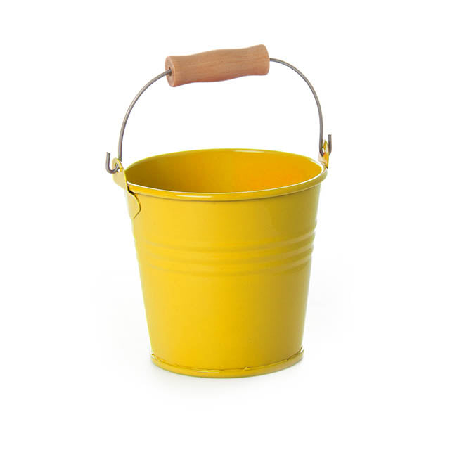 Tin Bucket Bambino Yellow (8Dx7cmH)