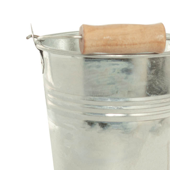 Tin Bucket Bambino Zinc Silver(8Dx7cmH)