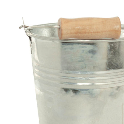 Tin Bucket Bambino Zinc Silver(8Dx7cmH)