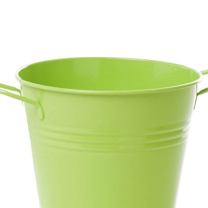 Tin Pot Medium side Handles Lime (15.5Dx12cmH)