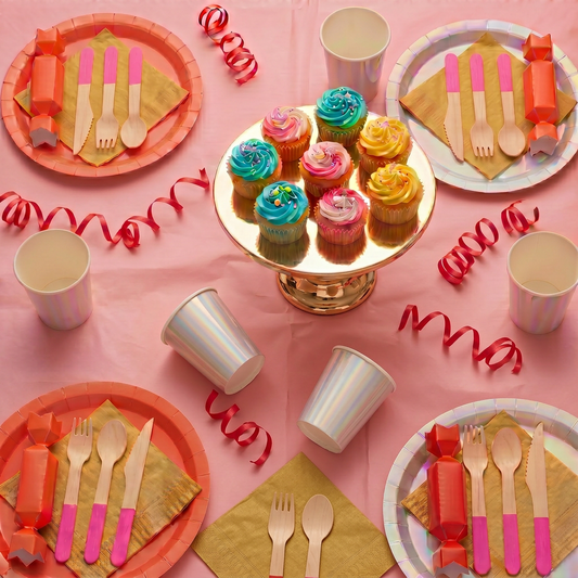 Paper Plates Party Tablescape