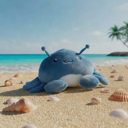 Pinchy the Blue Swimmer Crab Eco Plush Toy Blue (30x14cm.ST)