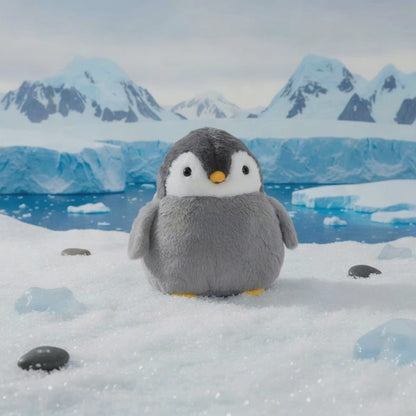 Rony the Penguin Eco Plush Soft Toy Grey (23cm.HT)