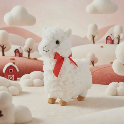 Fuzzy Wuzzy Plush Llama White (24cmHT)
