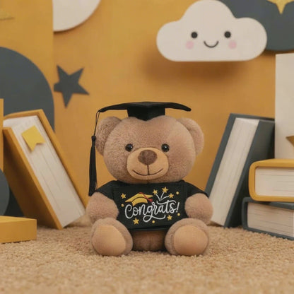 Graduation Teddy Bear Arnold w Congrats Top Brown (20cmST)