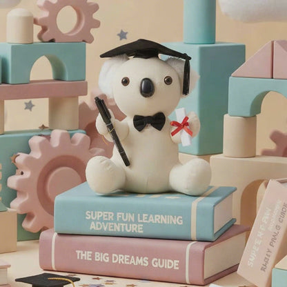 Graduation Signature Calico Koala with Pen (25cmST)
