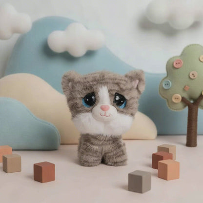 Cat Luna Plush Soft Toy Grey (24cmST)