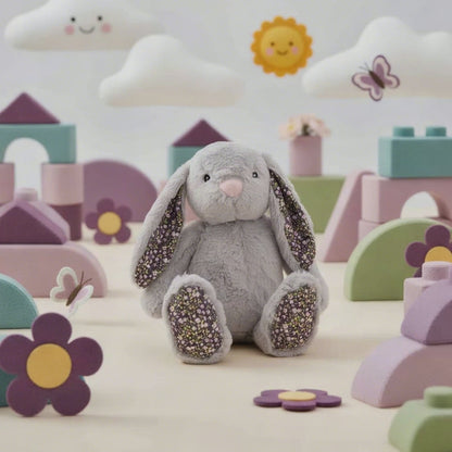 Bunny Lucy Plush Soft Toy Light Grey (25cmST)